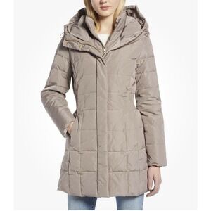 Cole Haan Signature Women's Cashew Hooded Down Feather Jacket‎ Size Medium